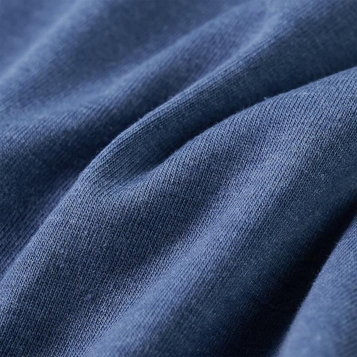 Produktbild VidaXL Kinder-Langarmshirt Blau Melange 128,Material: 60 (128)