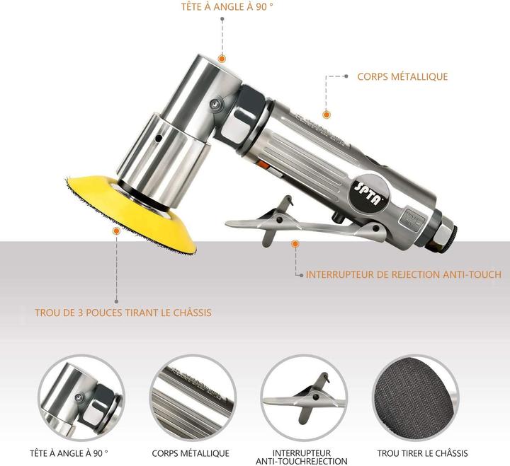 Produktbild Spta Winkelschleifer 80mm mit Schleifscheiben