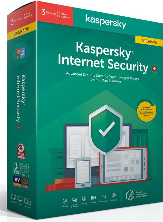 Kaspersky Internet Security Update (3 User, 12 Monate)