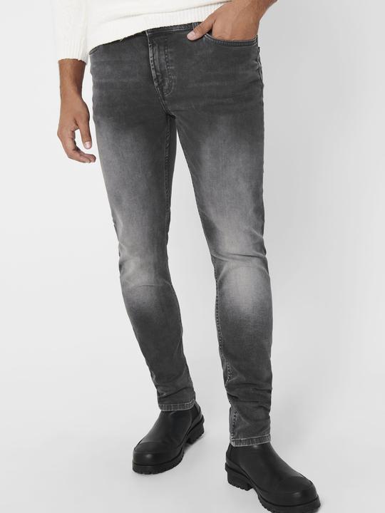Produktbild Only & Sons ONSLoom Slim Zip Sweat Grey Slim Fit Jeans (32)