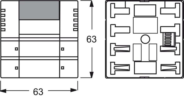 Produktbild Busch-Jaeger Raumtemperaturregler UP KNX PowN std-ws glz