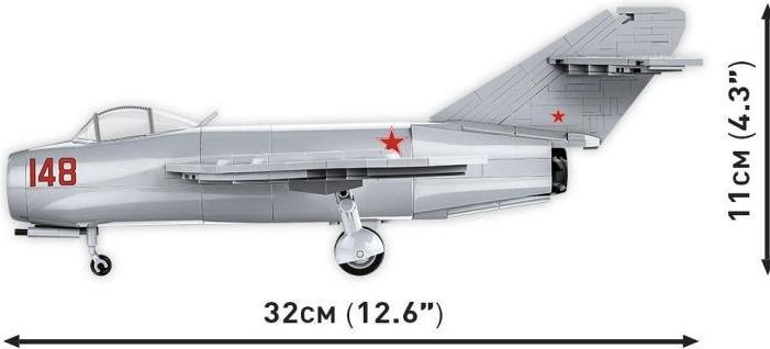 Actual product image Cobi MiG-15 Fagot, model, 504 parts, from 7 years old