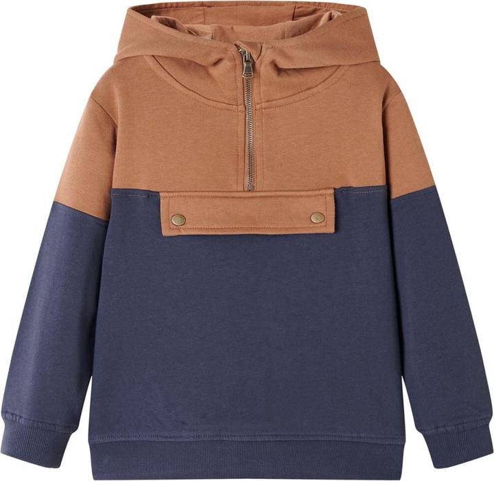 VidaXL Kinder-Kapuzenpullover mit Halbem Reissverschluss
