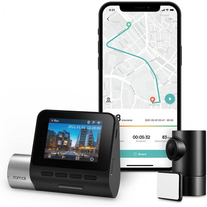 Image du produit 70mai a500s (Écran intégré, Microphone intégré, Vision nocturne, Récepteur GPS, QHD)