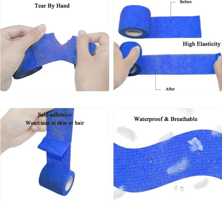 Image du produit ASMI 2 Stück selbsthaftender elastischer Pflasterverband (2 x)