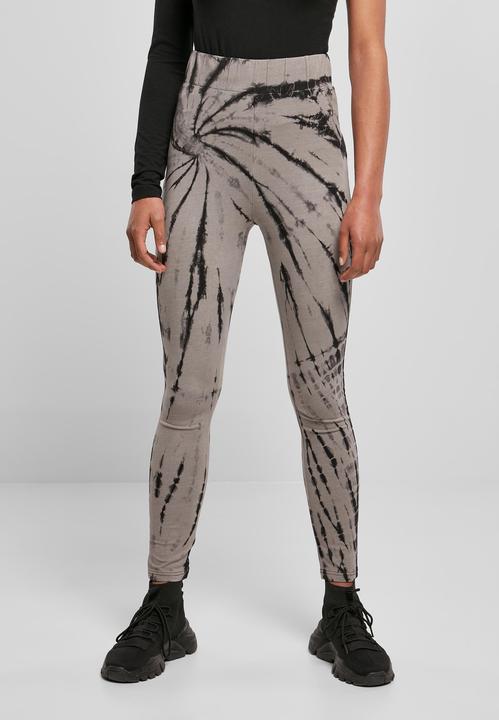 Actual product image Urban Classics Ladies Cotton Tie Dye High Waist Leggings (3XL)