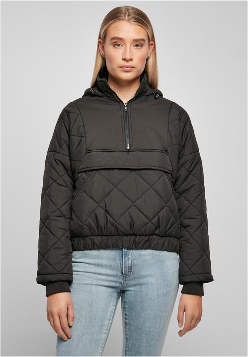 Actual product image Urban Classics Ladies Oversized Diamond Quilted Pull Over Jacket (XS)
