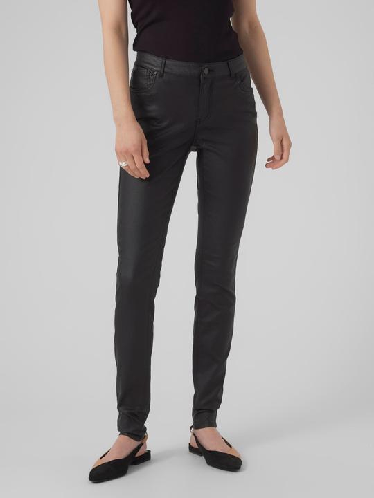 Actual product image Vero Moda VMJUDY Normal Waist Slim Coated Trousers (30)