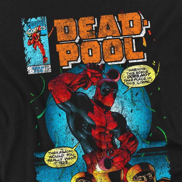 Actual product image Deadpool Mens Would You Want It Comic Cover T-Shirt (L)