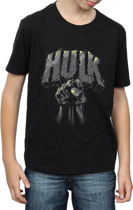 Actual product image Boys Hulk Punch Logo T-Shirt (116)