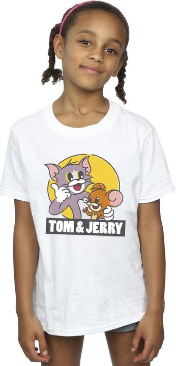 Immagine prodotto Tom & Jerry Sketch Logo Maglietta Ragazze (140, 146)