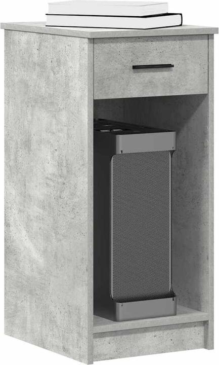 Produktbild VidaXL Computerschrank mit Schublade Betongrau 35x45x77 cm PC-Schrank (35 x 45 x 77 cm)
