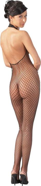 Actual product image Mandy Mystery Fishnet catsuit with lace collar (S, M)