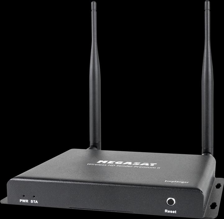 Image du produit Megasat Transmission sans fil HDMI (kit) Émetteur HD sans fil Premium II 200 m 20 kHz, 60 kHz 1920 x 1080 (200 m, HDMI 2.0)