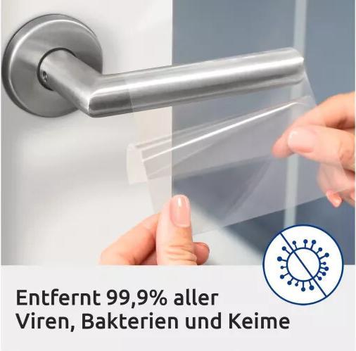 Actual product image Avery AVZ L8011-10 Antimicrobial labels 210x297mm transparent