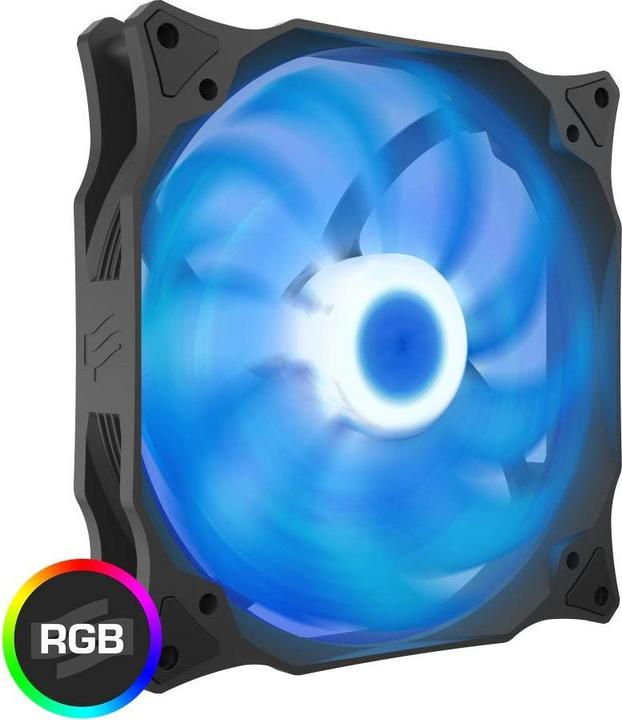 Actual product image Silentium PC Stella HP RGB 140 PWM computer case fan (140 mm, 1 x)
