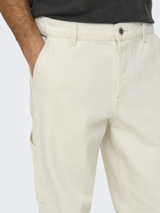 Actual product image Only & Sons Onsedge Straight Car Ecru1088pimdnm Noos (W33/L32)