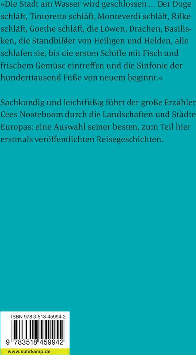 Produktbild Eine Karte so gross wie der Kontinent (Deutsch, Cees Nooteboom, 2008)