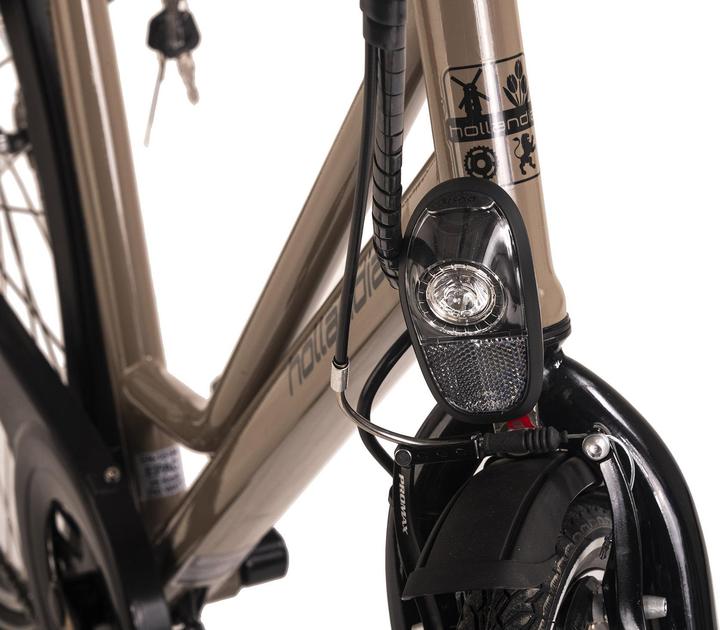 Actual product image Hollandia Women's e-city bike 28" Optima Basic Brown 7 gears (50 cm)