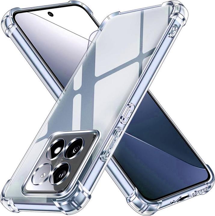 Techsuit - Shockproof Clear Silicone - Xiaomi 14T Pro - Clear (Xiaomi 14T Pro)