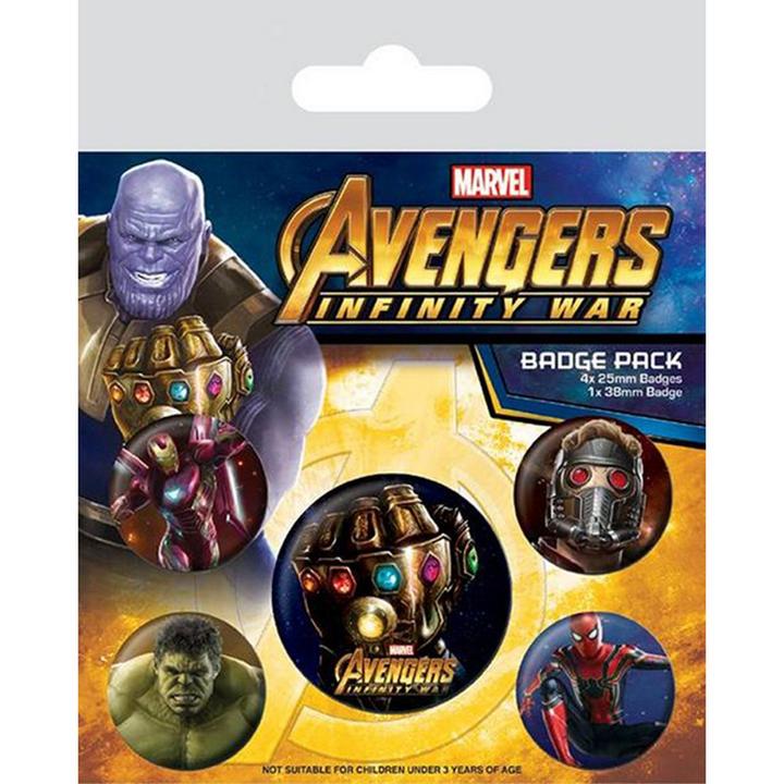 Image du produit Insignes Avengers Infinity War 5Pack