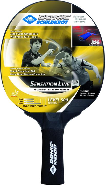Actual product image Donic Schildkröt Table tennis racket "Donic Sensation Line 500" 714402