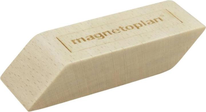 Actual product image kaiserkraft Designer wooden magnets, pack of 4, LxWxH 60 x 20 x 13 mm, light brown. (4 x)