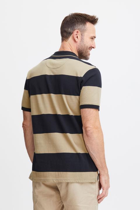 Actual product image FQ1924 FQPeter stripe polo shirt w badge 21900639 (3XL)