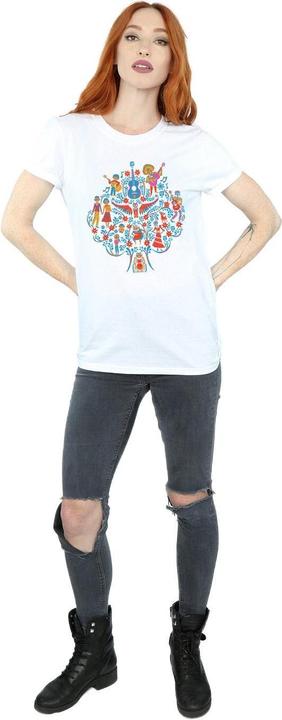 Actual product image Disney Womens/Ladies Coco Tree Pattern Cotton Boyfriend T-Shirt (XXL)