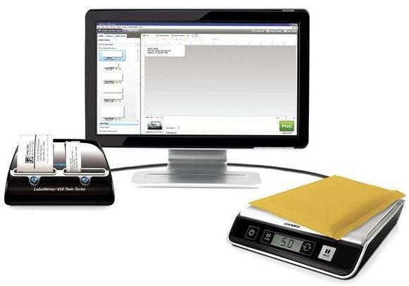 Actual product image Dymo M10 Email scale black, silver