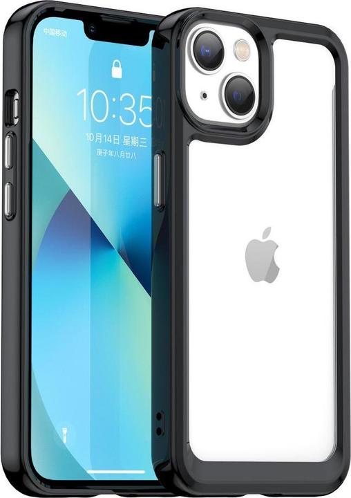 Immagine prodotto Hurtel Custodia Outer Space per iPhone 14 Plus con cornice in gel nera (Apple iPhone 14 Plus)