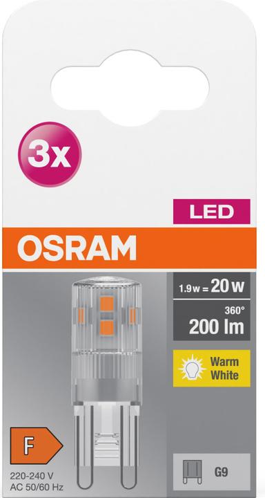 Actual product image Osram Base Pin (G9, 20 W, 200 lm, 3 x, F)