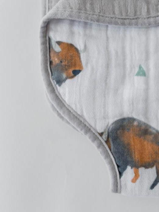 Actual product image little unicorn Burp Cloth (20 cm, 30 cm)