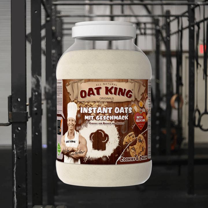 Produktbild Oat King 100% Vollkorn-Hafer Pulver mit Aroma (4000g Dose) (Cookies and Cream, 1 Stk., 4000 g)