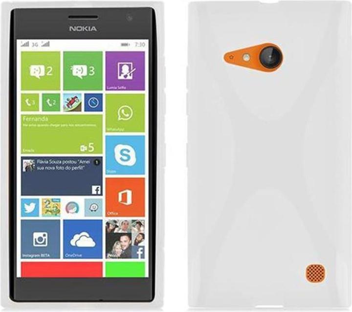 Actual product image Cadorabo TPU X-Line Cover (Nokia Lumia 730)