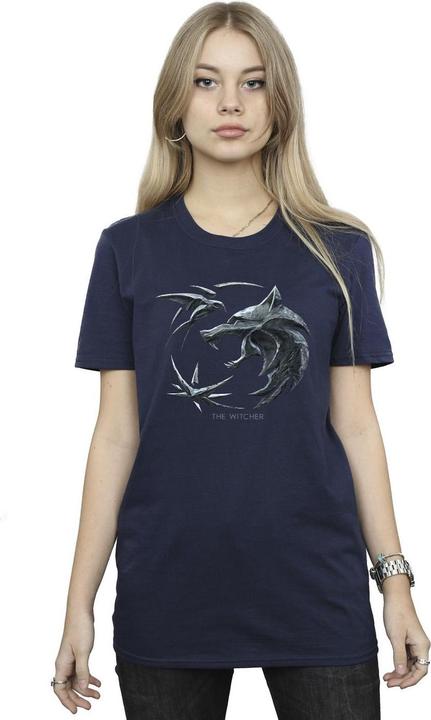 Image du produit Netflix - T-shirt THE WITCHER WOLF LOGO - Femme (M)