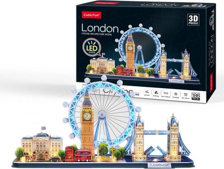 Image du produit NoName Puzzle 3d City Line London LED (107 pièces)