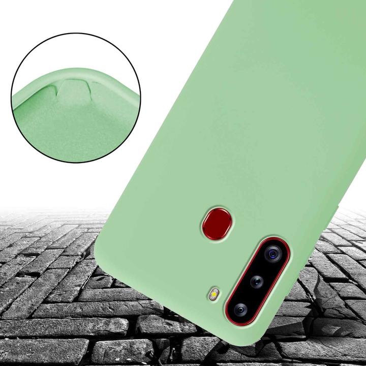 Actual product image Cadorabo TPU Cover Mobile Phone Chain Liquid (Samsung Galaxy A21)