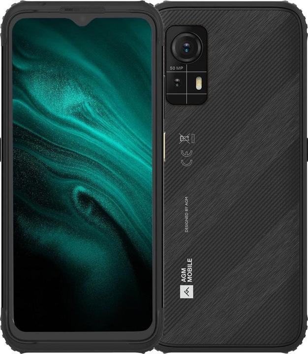 Immagine prodotto Bea-Fon AGM Dispositivo mobile H6 light Smartphone rugged (256 GB, Nero, 6.56", Doppia SIM Ibrida, 50 Mpx, 4G)