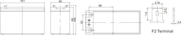 Actual product image Ritar RT1270 (12 V, 7 Ah)