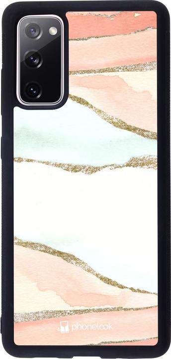 Actual product image PhoneLook Case Galaxy S20 FE Silicone Black Shimmering Orange (Samsung Galaxy S20 FE 5G)
