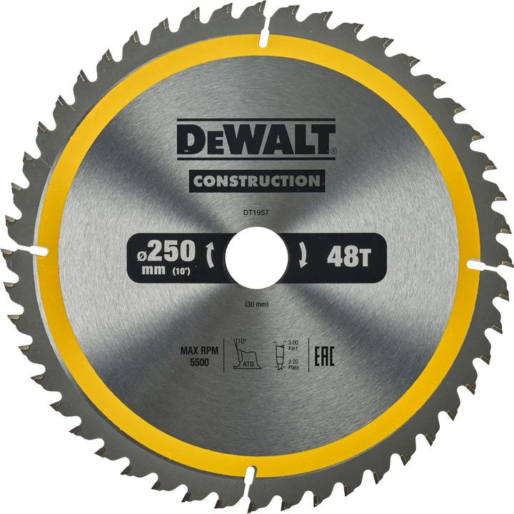 Produktbild DeWalt Bau-Kreissaegeblatt