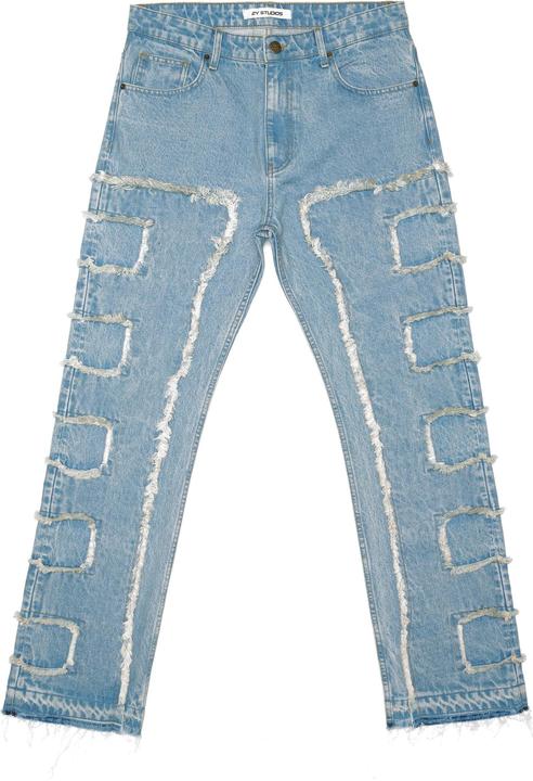 2Y Studios Kosa Destroyed Straight Jeans - 184639