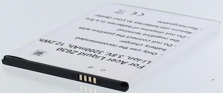 Image du produit AGI 44888 - Batterie - Acer - Acer Liquid Z630 - Blanc - Lithium-Ion (Li-Ion) - 3200 mAh