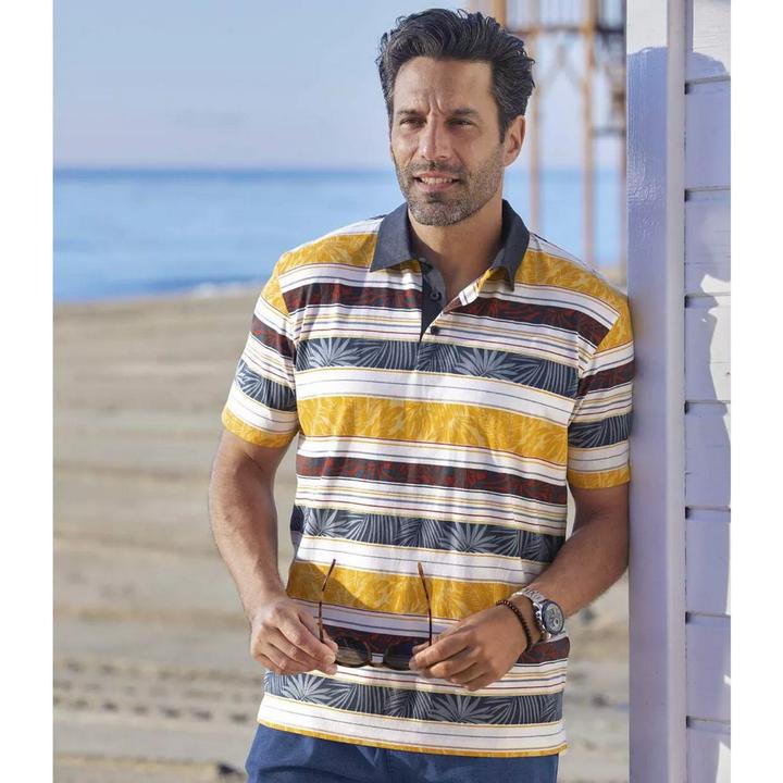 Actual product image Atlas For Men Maglietta Polo A Strisce Uomo (L)