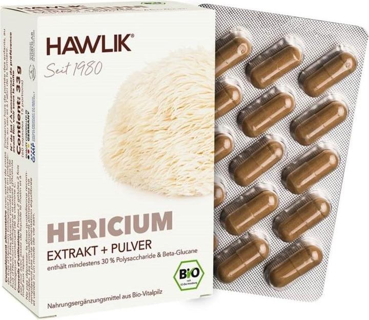 Actual product image Hawlik Hericium extract + powder capsule (60 Piece, Capsules, 58 g)