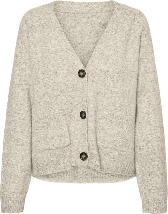 Vero Moda Locker geschnitten V-Ausschnitt Gerippte Ärmelbündchen Strickjacke Strickjacke