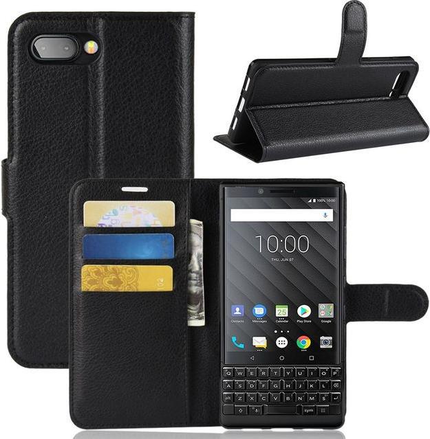 Produktbild MU Classic Litchi Leder Bookcover Series (Blackberry KEY2)