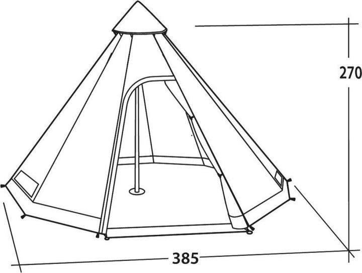Image du produit Easy Camp Tipi Moonlight (Tente igloo, 6.80 kg, 8 personnes)