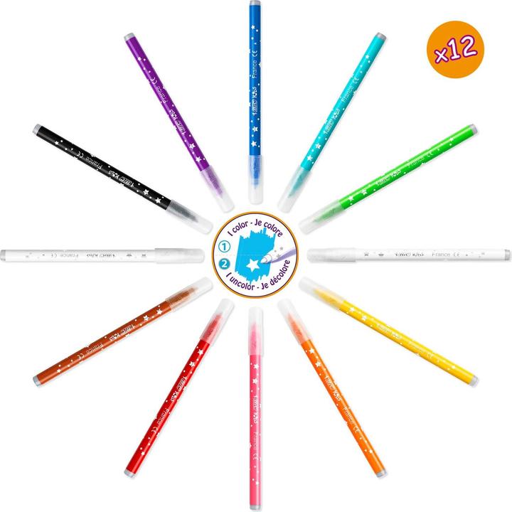 Produktbild Bic Kids Coloring Case mit Aufklebern (Mehrfarbig, 64 x)